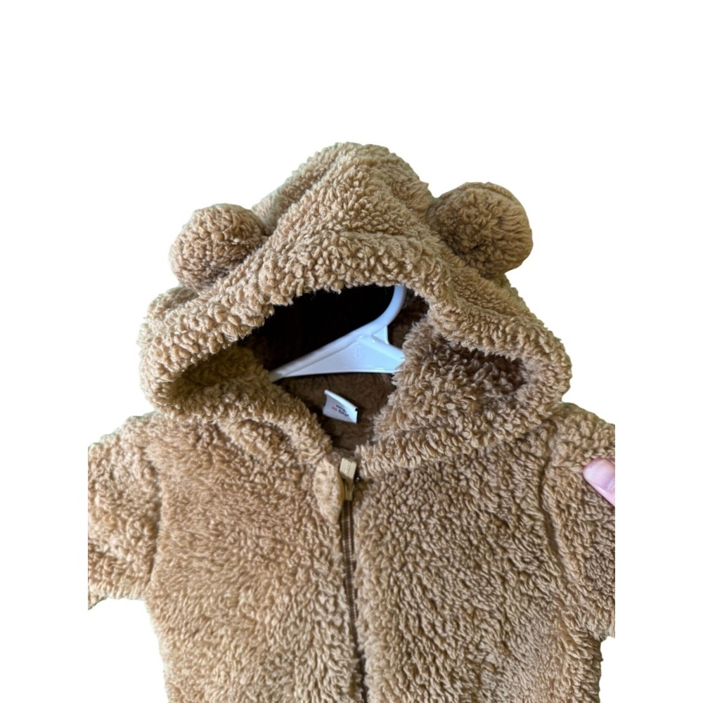 Old Navy Infant Bear Sherpa Fleece Bodysuit 3-6M - Picture 3 of 5
